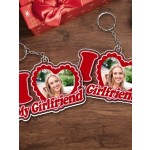 I Love My Girlfriend Photo Creative Keychain